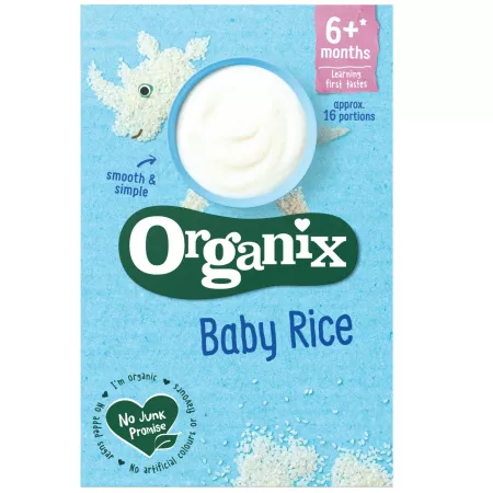 Cereale - Organix Cereale din faina de orez bio pentru bebelusi, de la 6 luni x 100 grame, medik-on.ro