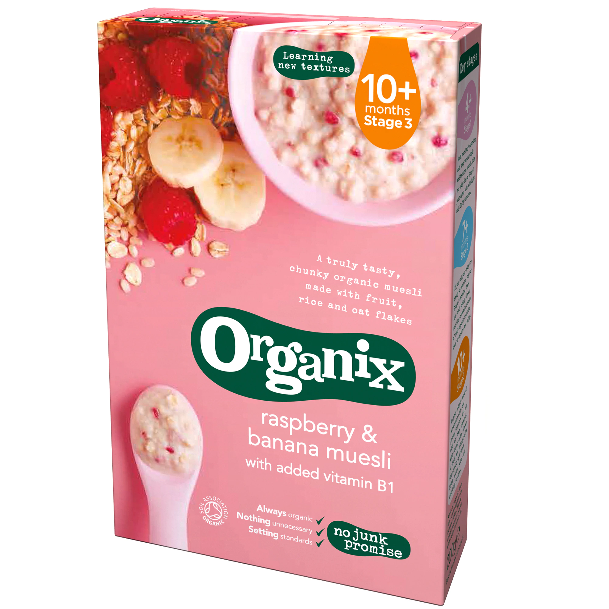 Cereale - Organix cereale Musli, zmeura si banane x 200 grame, medik-on.ro