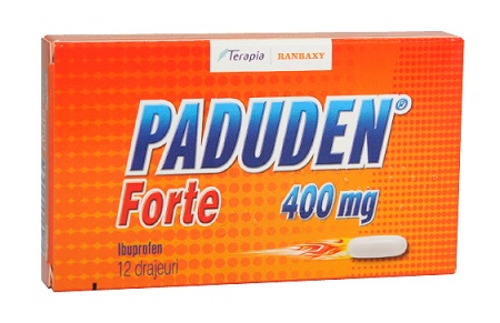 OTC - medicamente fara reteta - Paduden Forte 400mg x 12 comprimate, medik-on.ro