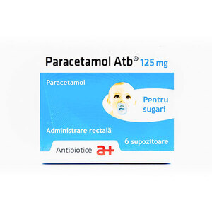 OTC - medicamente fara reteta - Paracetamol 125mg x 6 supozitoare, medik-on.ro