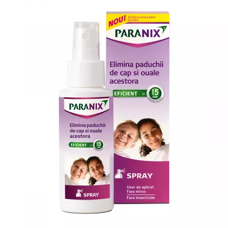 Antiparazitare - Paranix Spray tratament paduchi x 100ml, medik-on.ro