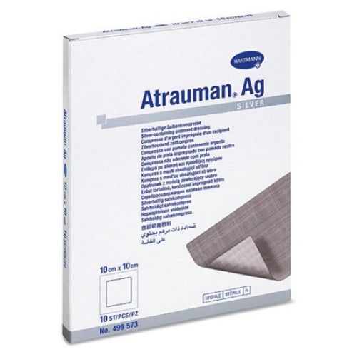 Plasturi, pansamente, ocluzoare - Paul Hartmann Atrauman pansament argint 10x10cm x 10 bucati, medik-on.ro