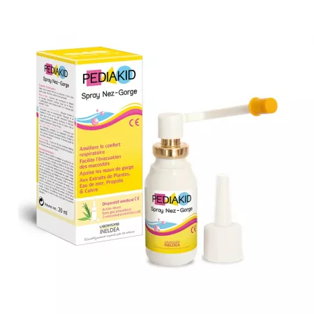Solutii nazale - Pediakid spray Nez-Gorge pentru confort respirator x 20ml, medik-on.ro