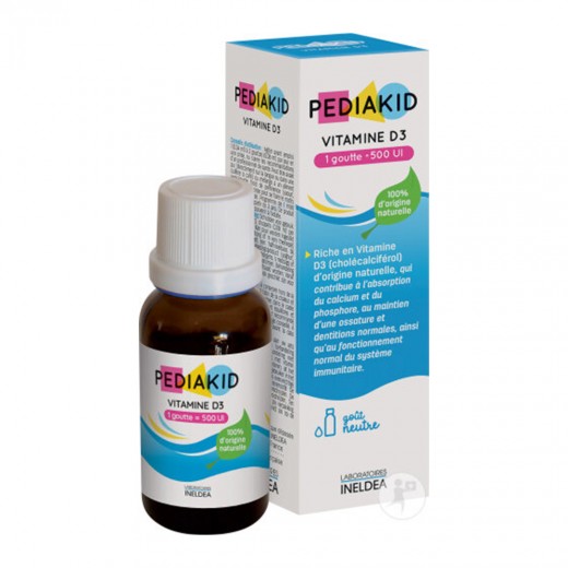 Imunitate - Pediakid Vitamina D3 Forte 500UI picaturi x 20ml, medik-on.ro