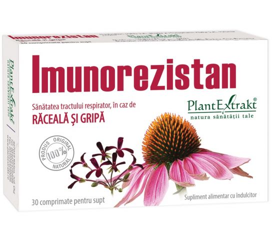 Imunitate - Plant Extrakt Imunorezistan x 30 comprimate, medik-on.ro