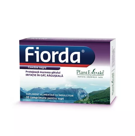 Raceala si gripa - Plant Extract Fiorda coacaze x 30 comprimate, medik-on.ro