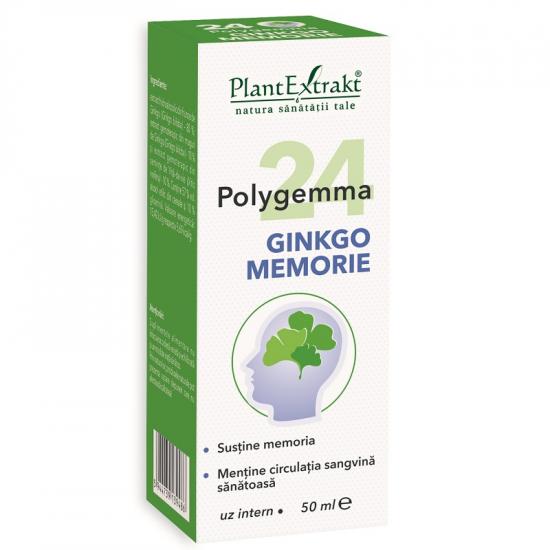 Memorie si concentrare - Polygemma 24 Ginkgo memorie x 50ml, medik-on.ro