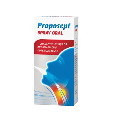 Dureri de gat - Proposept spray oral x 20ml, medik-on.ro