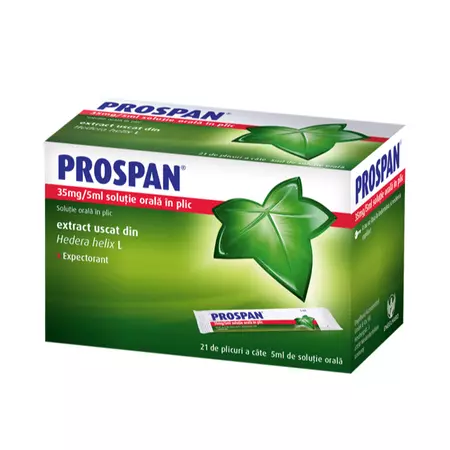 OTC - medicamente fara reteta - Prospan 35mg/5ml solutie orala in plic x 21 plicuri, medik-on.ro