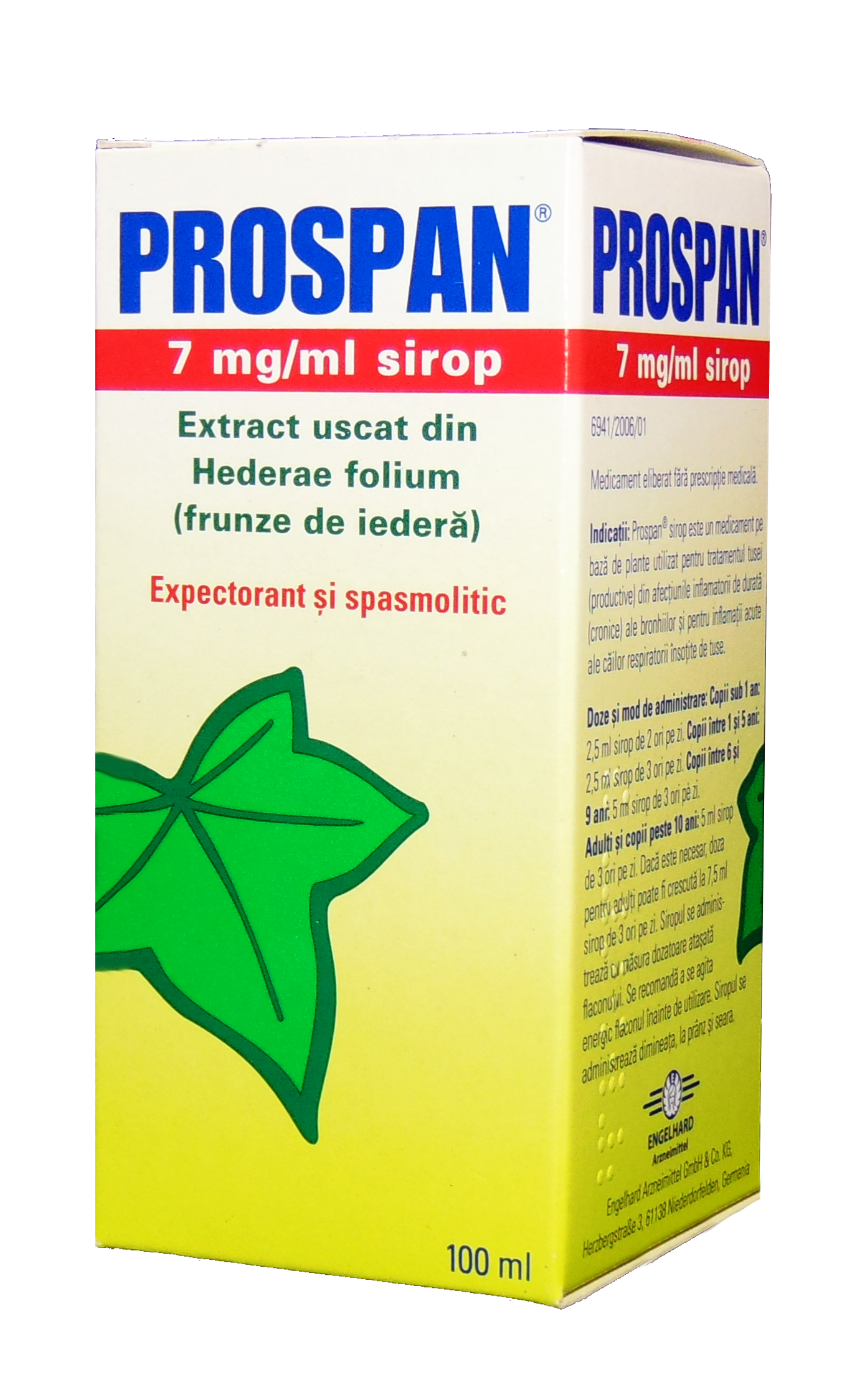 OTC - medicamente fara reteta - Prospan 7mg/ml sirop x 100ml, medik-on.ro
