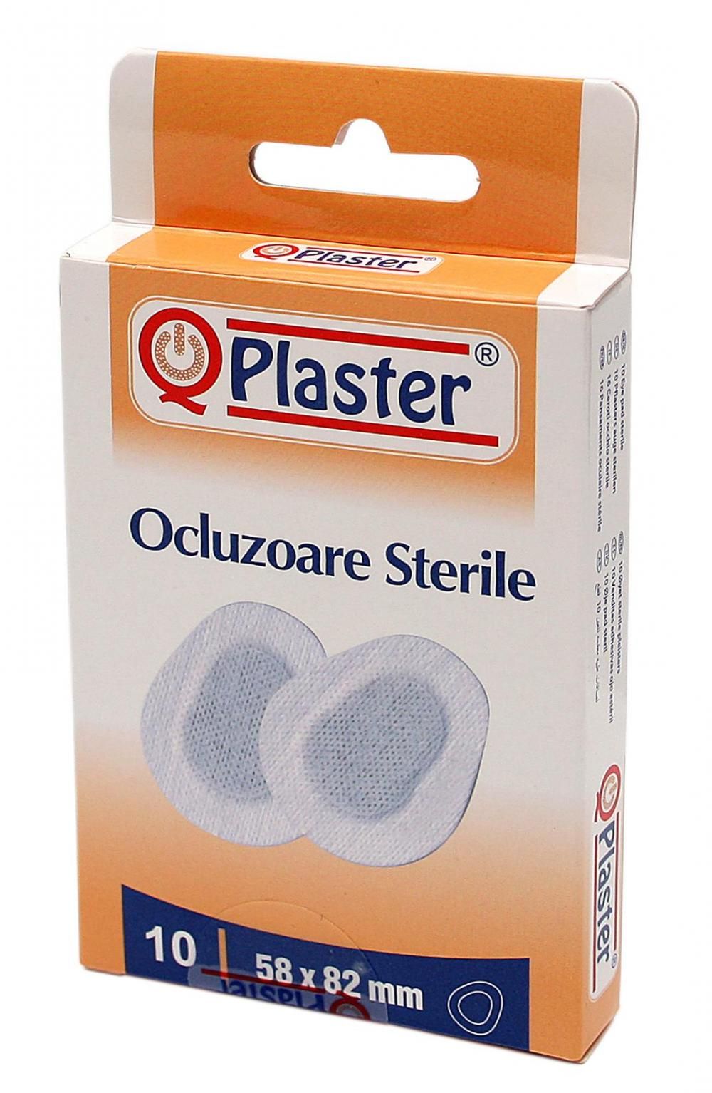 Plasturi, pansamente, ocluzoare - Q Plaster ocluzor steril pentru adulti x 10 bucati, medik-on.ro