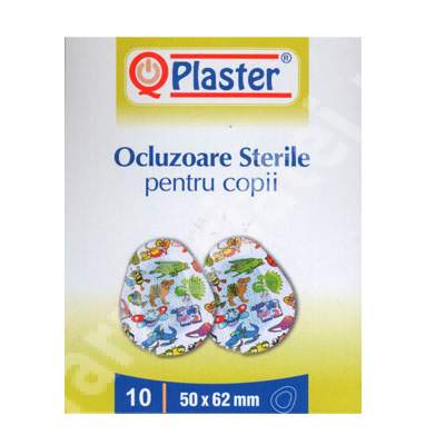 Plasturi, pansamente, ocluzoare - QPlaster ocluzoare pentru copii x 10 bucati, medik-on.ro