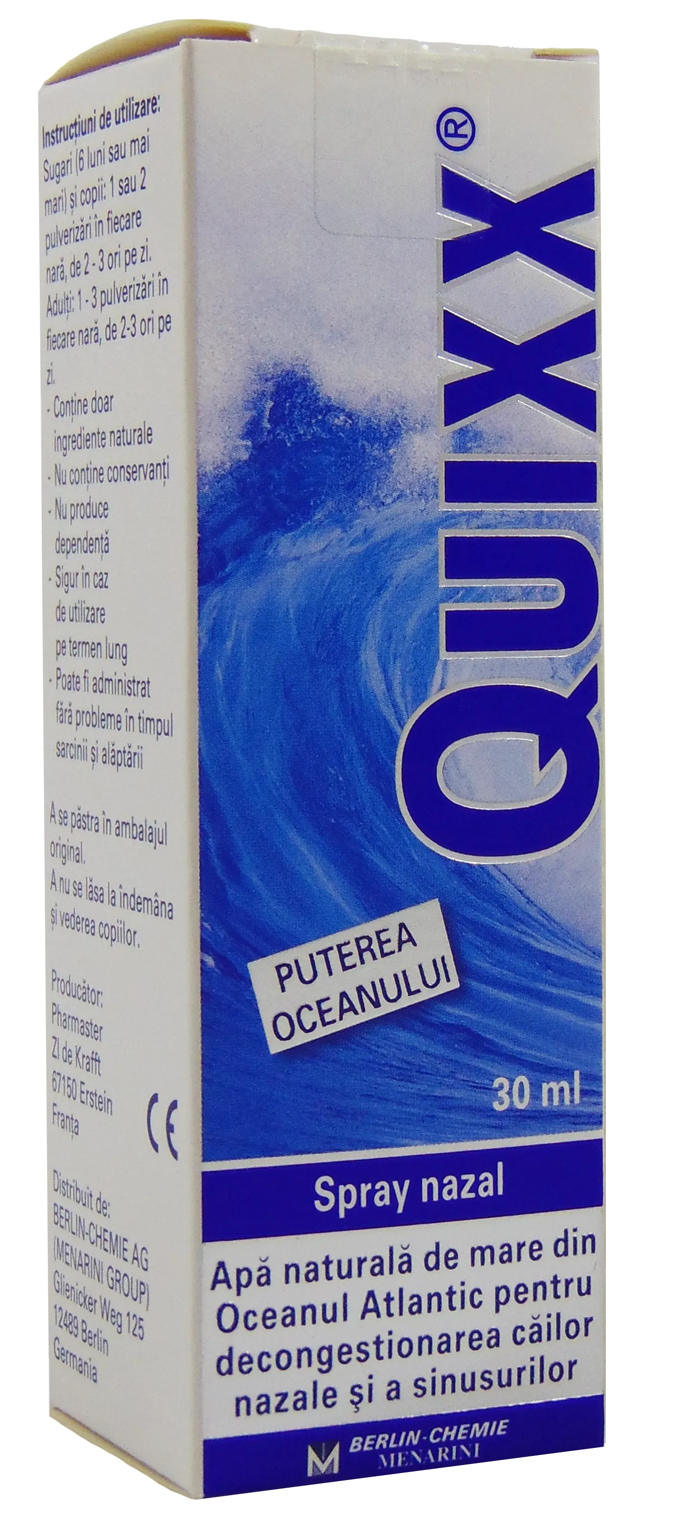 Solutii nazale - Quixx hipertonic spray nazal x 30ml, medik-on.ro