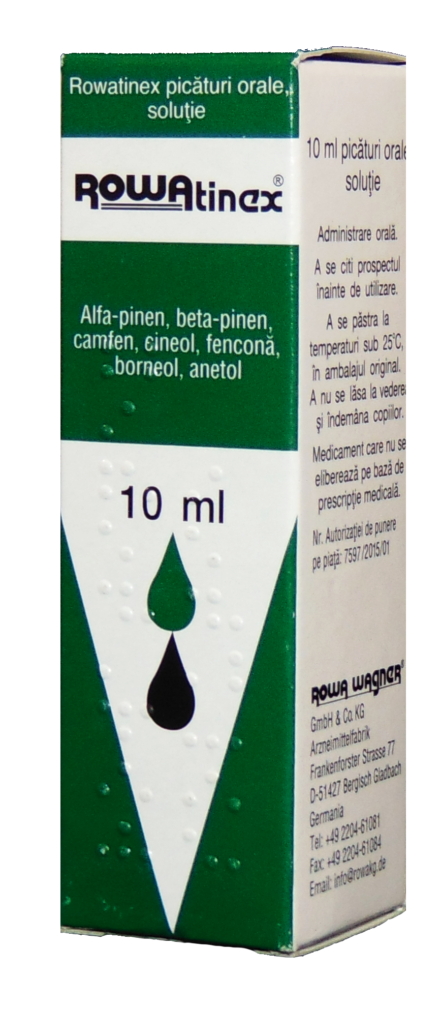 OTC - medicamente fara reteta - Rowatinex solutie orala x 10ml, medik-on.ro