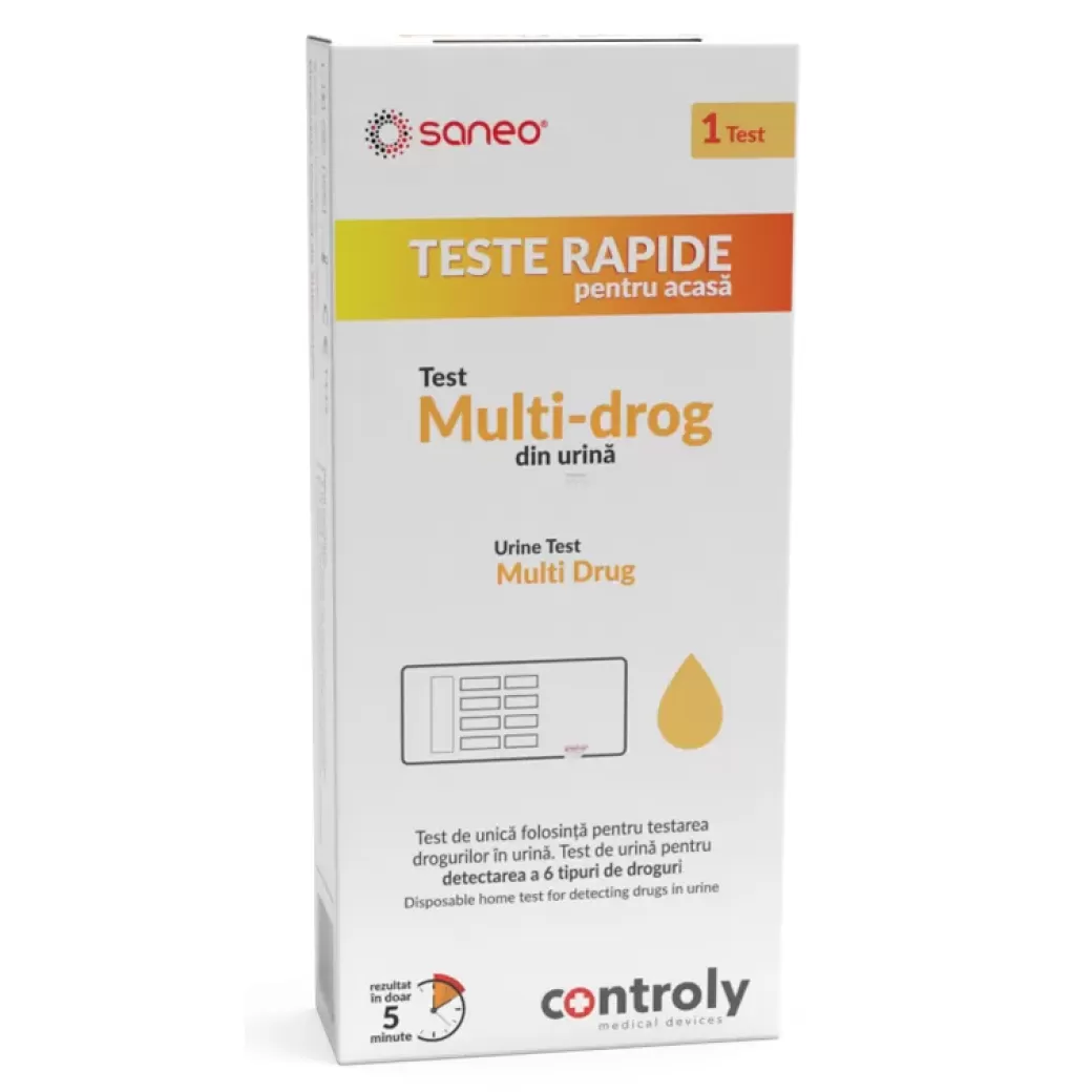 Teste diverse - Saneo Test Multi-drog din urina x 1 bucata, medik-on.ro