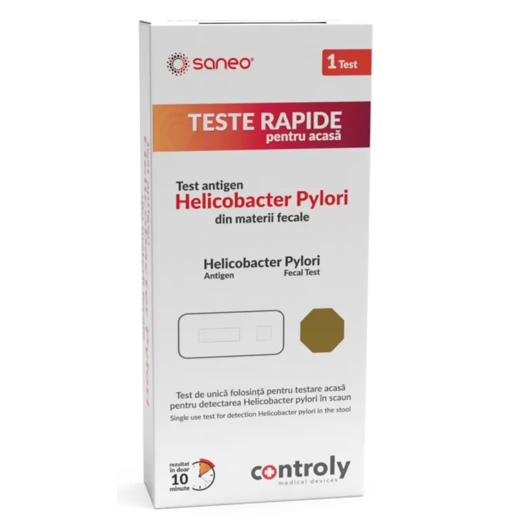 Teste diverse - Saneo Test rapid antigen pentru Helicobacter Pylori x 1 bucata, medik-on.ro