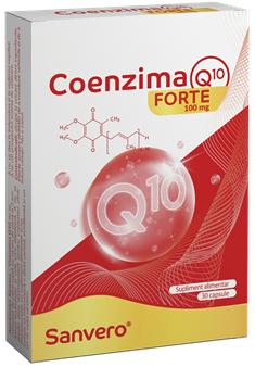 Memorie si concentrare - Sanvero Coenzima Q10 x 30 capsule, medik-on.ro