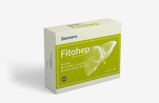 Hepatoprotectoare - Sanvero Fitohep x 40 comprimate, medik-on.ro