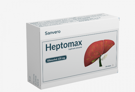 Hepatoprotectoare - Sanvero Heptomax x 30 comprimate, medik-on.ro