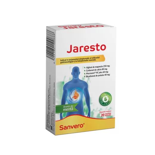 Antiacide - Sanvero Jaresto x 20 comprimate masticabile, medik-on.ro