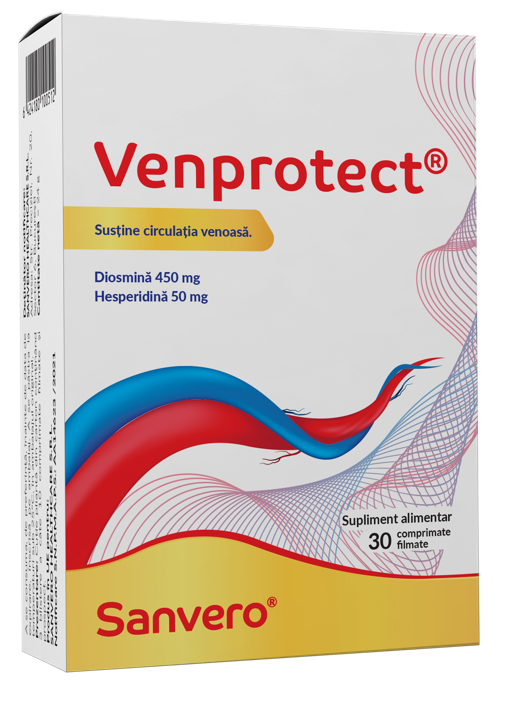 Varice - Sanvero Venprotect x 30 capsule, medik-on.ro