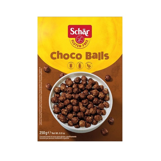 Cereale si musli fara gluten - Schar Choco Balls Cereale cu cacao fara gluten x 250 grame, medik-on.ro