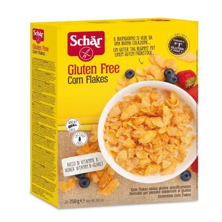 Cereale si musli fara gluten - Schar Corn flakes fulgi de porumb x 250 grame, medik-on.ro