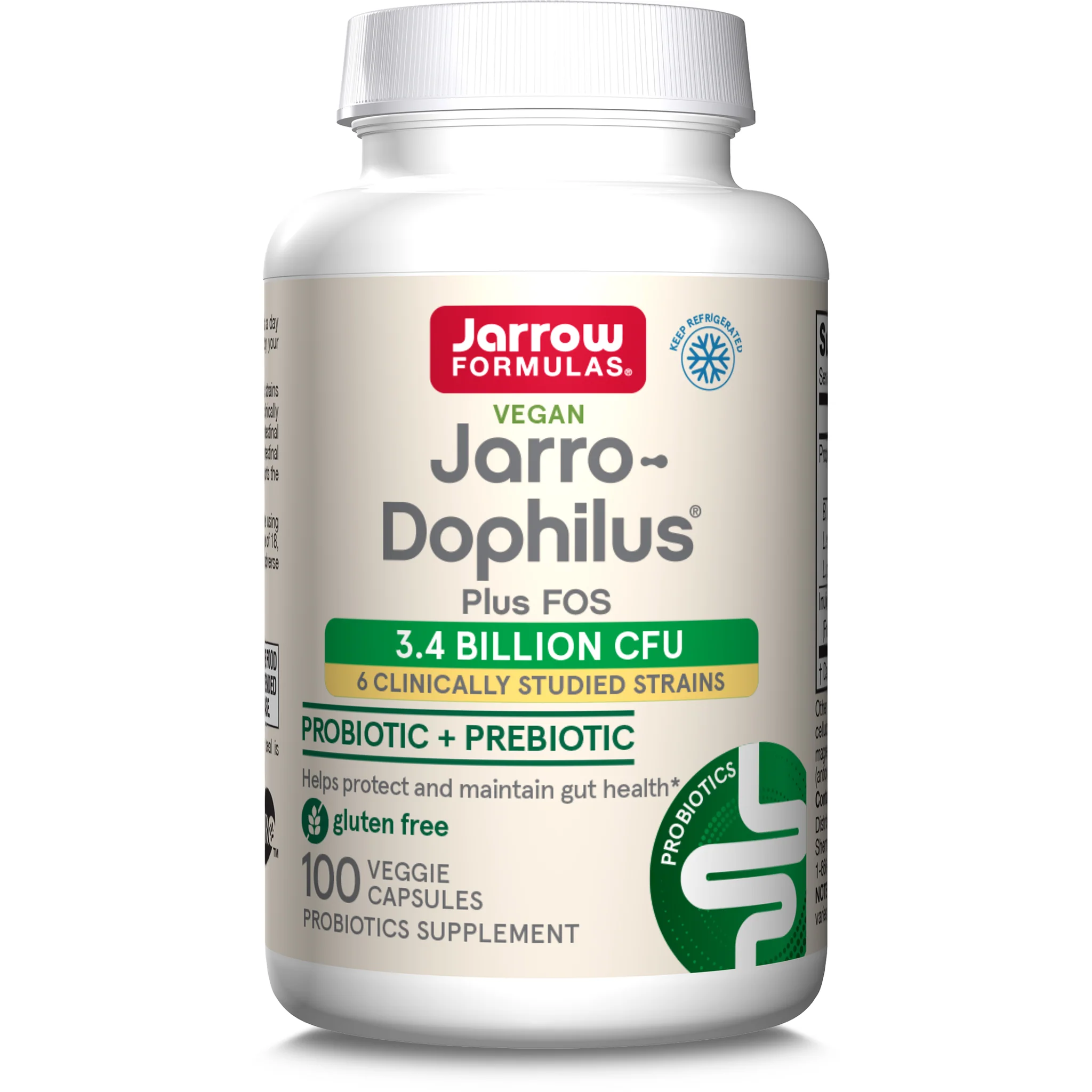 Probiotice si prebiotice - Secom Jarro-dophilus + FOS x 100 capsule, medik-on.ro