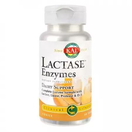 Enzime digestive - Secom Lactase Enzymes x 30 comprimate, medik-on.ro