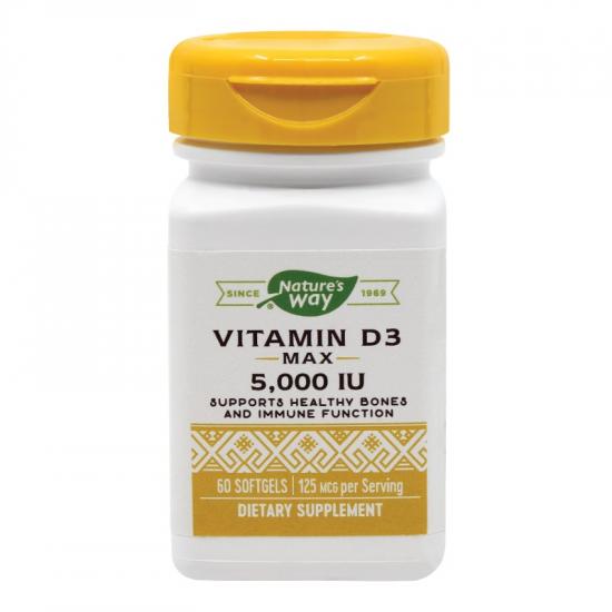 Multivitamine si minerale - Secom Vitamina D3 5000UI x 60 capsule moi, medik-on.ro