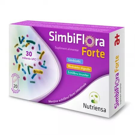 Probiotice si prebiotice - Simbiflora Forte x 20 capsule vegetale, medik-on.ro
