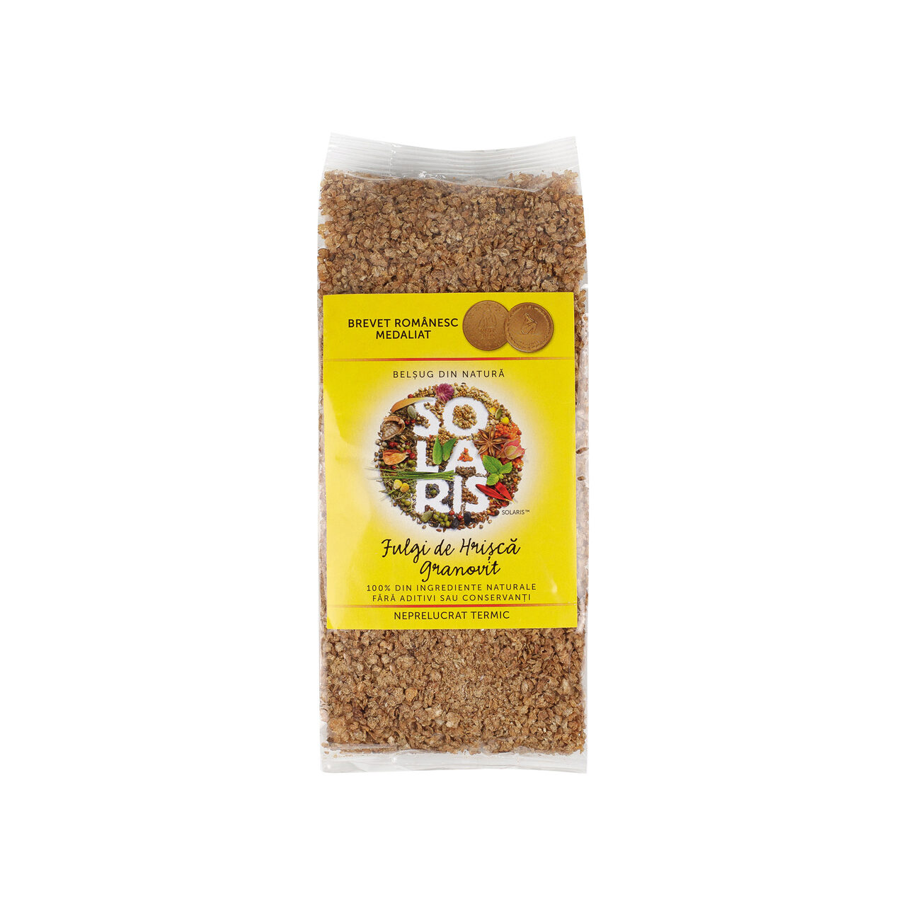 Cereale si musli - Solaris fulgi de hrisca Granovit fara zahar, sare sau gluten x 350 grame, medik-on.ro