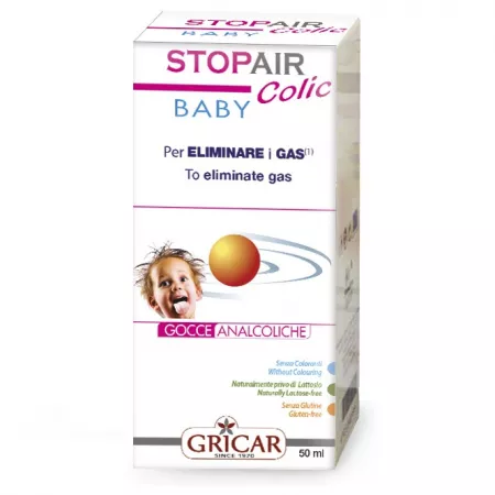 Colici copii - Stopair Colic Baby sirop impotriva colicilor x 50ml, medik-on.ro