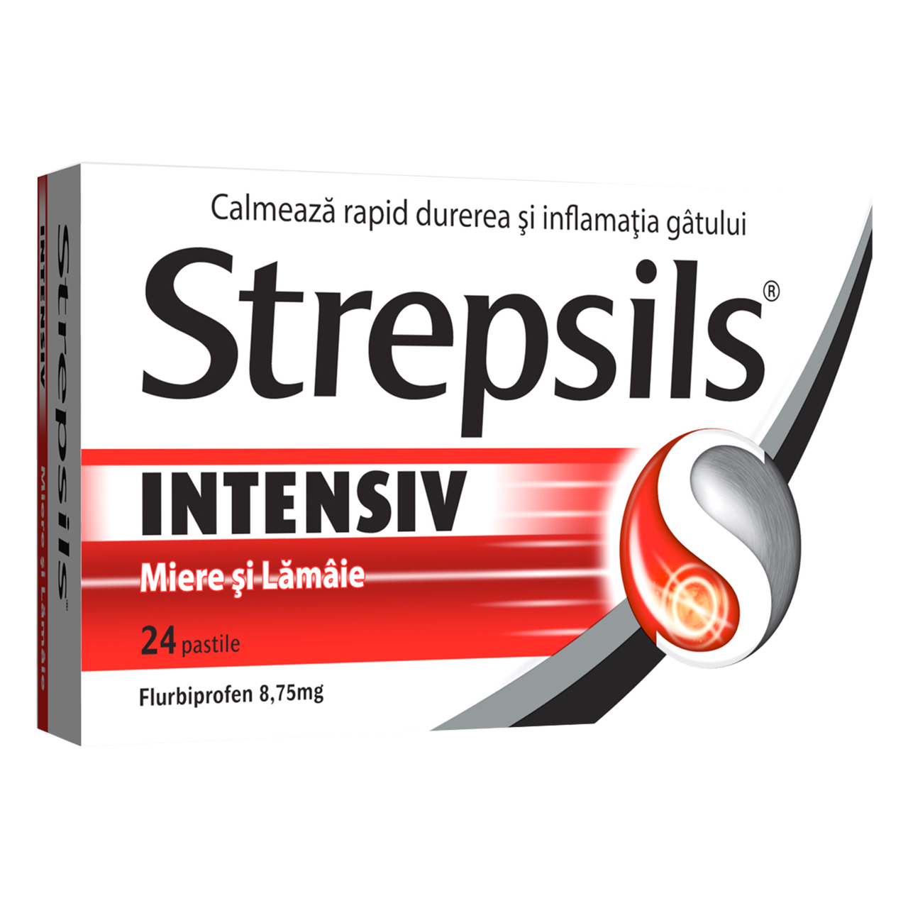 OTC - medicamente fara reteta - Strepsils Intensiv miere si lamaie 8.75mg x 24 comprimate de supt, medik-on.ro