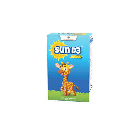Vitamine - Sun Wave SUN D3 Junior picaturi x 10 ml, medik-on.ro