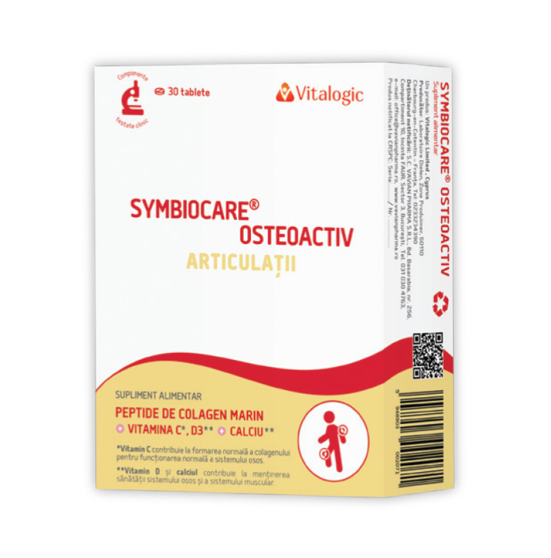 Suplimente - Symbiocare Osteoactiv x 30 comprimate, medik-on.ro
