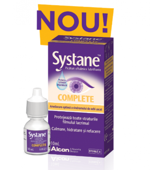 Picaturi si solutii oftalmice - Systane Complete lubricant eye drops x 10ml, medik-on.ro