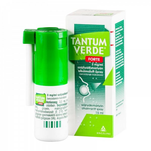 OTC - medicamente fara reteta - Tantum verde Forte 3mg/ml spray x 15ml, medik-on.ro