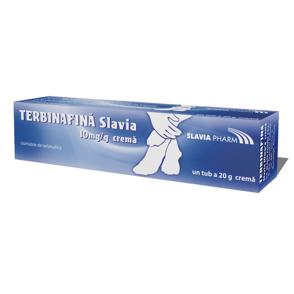 OTC - medicamente fara reteta - Terbinafina slavia crema 10mg x 20 grame, medik-on.ro