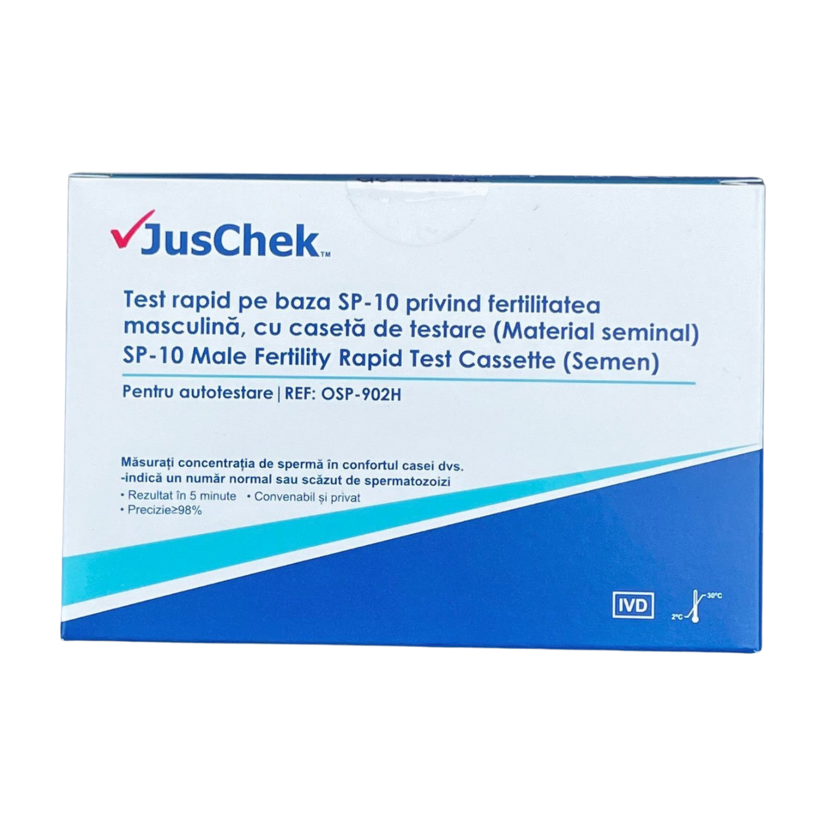 Teste diverse - Test Rapid pentru fertilitate masculina SP-10, Juscheck, pentru autotestare CE0123, medik-on.ro