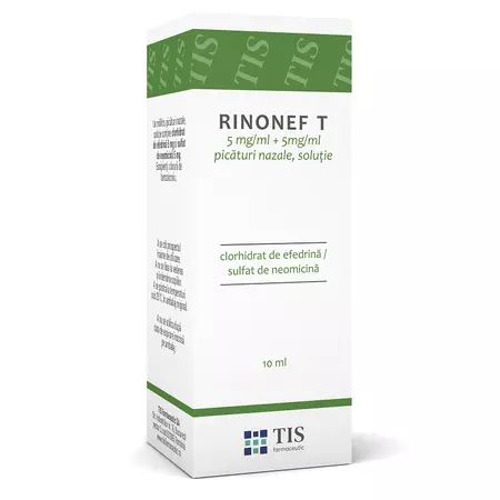 OTC - medicamente fara reteta - Tis Rinonef-T picaturi nazale solutie x 10ml, medik-on.ro