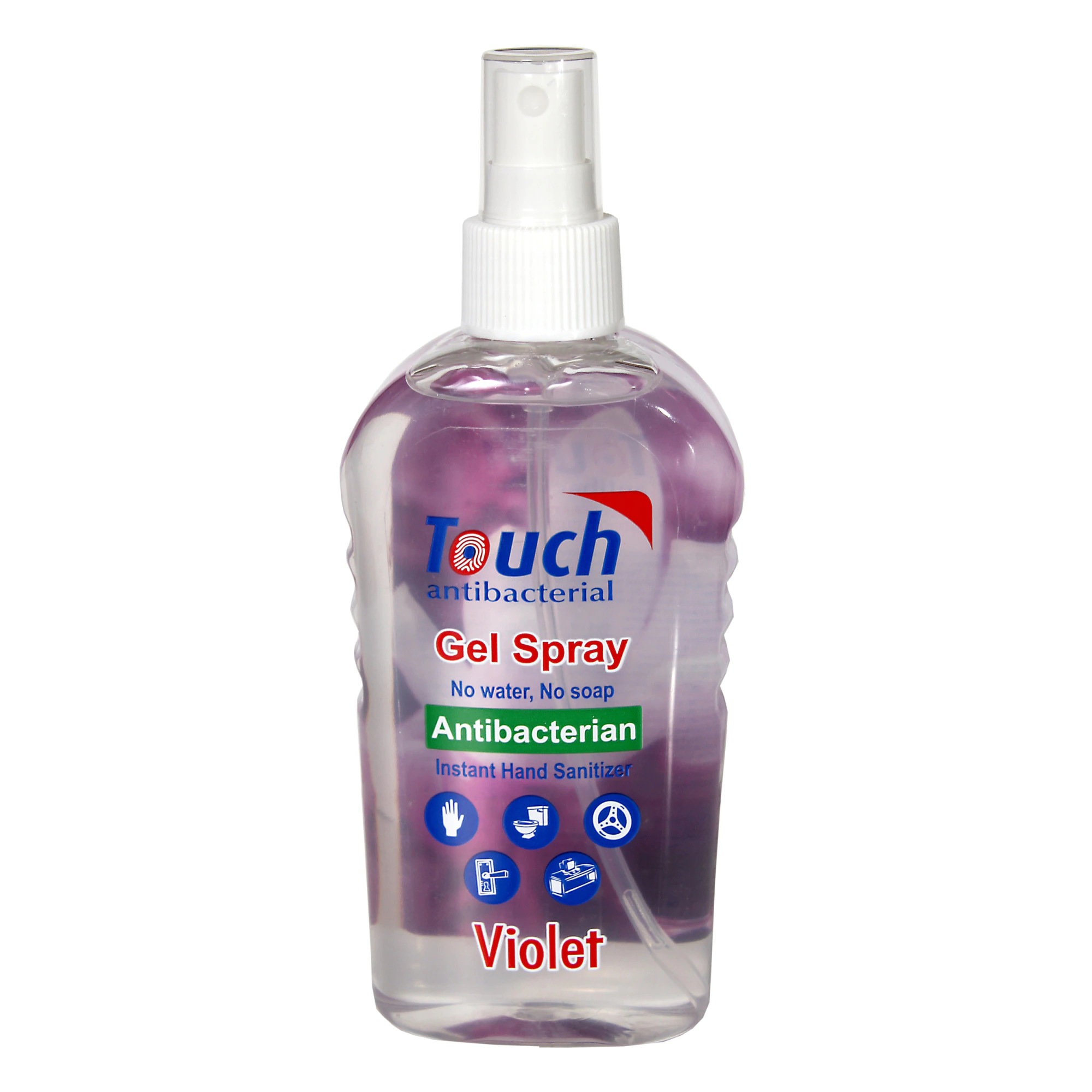 Detergenti si dezinfectanti - Touch gel spray dezinfectant Violet x 59ml, medik-on.ro