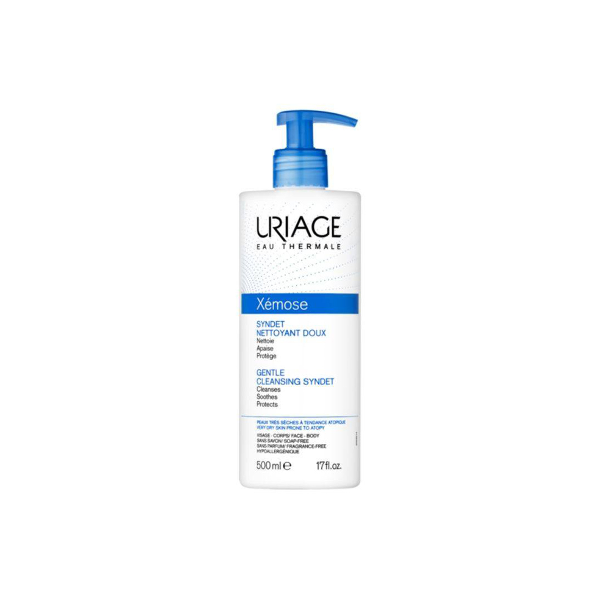 Curatare piele uscata-atopica - Uriage Xemose Syndet gel de spalare x 500ml, medik-on.ro