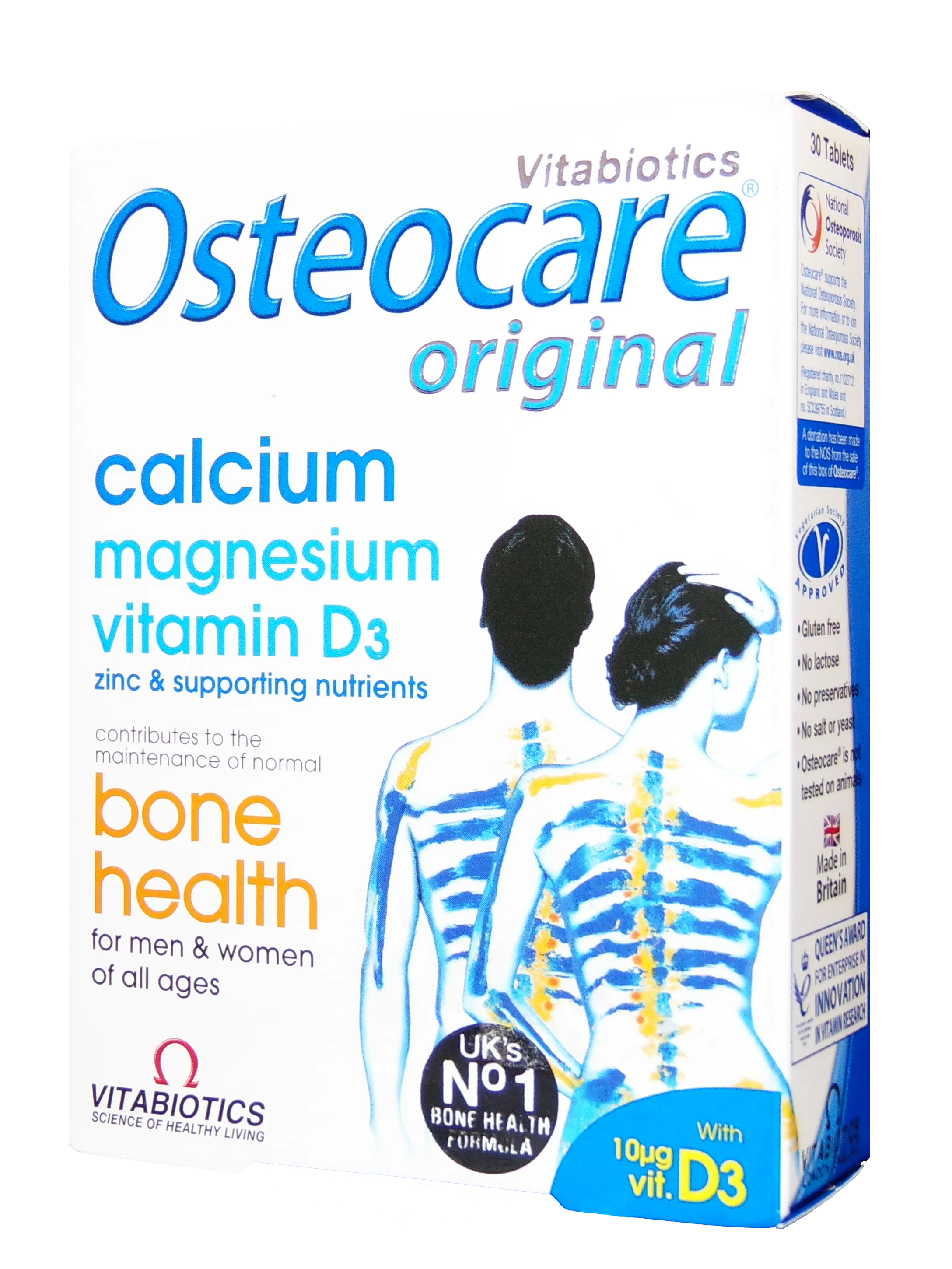 Multivitamine si minerale - Vitabiotics Osteocare original x 90 comprimate, medik-on.ro