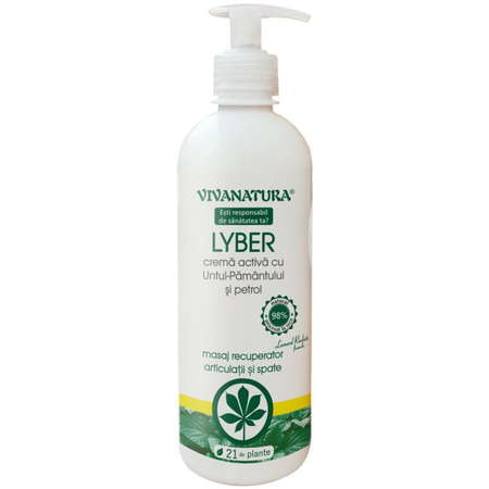 Tratamente locale - Vivanatura Lyber crema activa cu untul pamantului si petrol x 500ml, medik-on.ro