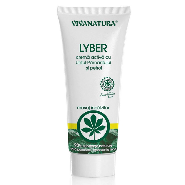 Tratamente locale - Vivanatura Lyber crema anti-reumatica cu untul pamantului si petrol x 250ml, medik-on.ro