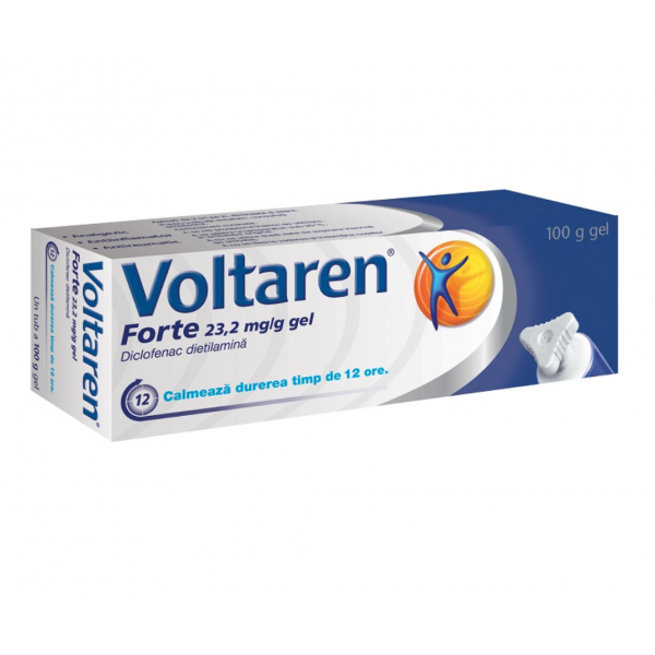 OTC - medicamente fara reteta - Voltaren Forte 23,2mg/g gel x 100 grame, medik-on.ro
