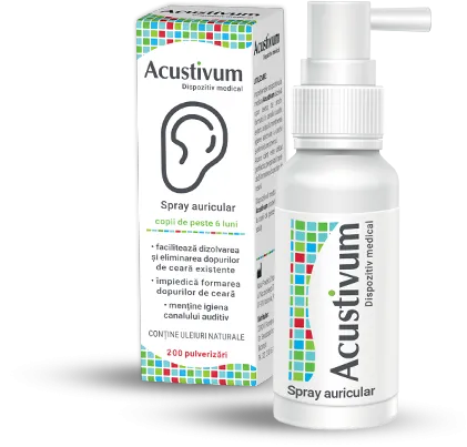 Solutii auriculare - Zdrovit Acustivum spray auricular pentru eliminarea dopurilor de ceara x 20ml, medik-on.ro