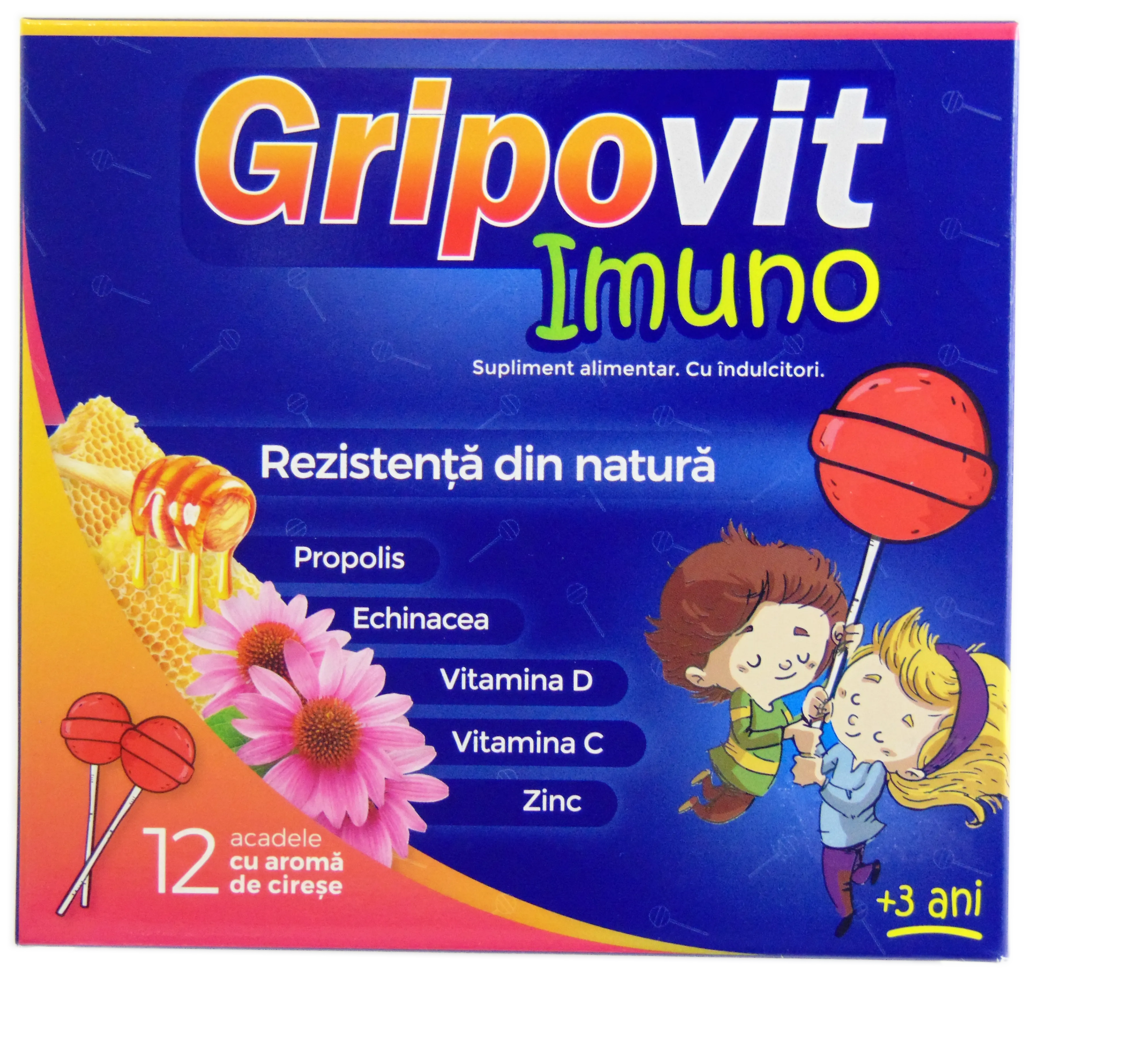 Cresterea imunitatii - Zdrovit Gripovit Imuno x 12 acadele, medik-on.ro