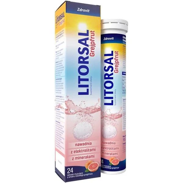 Antidiareice - Zdrovit Litorsal electroliti cu aroma de grapefruit x 24 comprimate efervescente, medik-on.ro